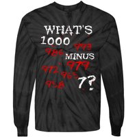 Whats 1000 Minus 7 Tokyo Anime Tie-Dye Long Sleeve Shirt