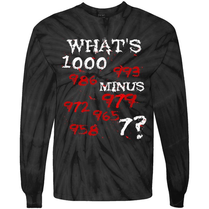 Whats 1000 Minus 7 Tokyo Anime Tie-Dye Long Sleeve Shirt