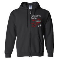 Whats 1000 Minus 7 Tokyo Anime Full Zip Hoodie