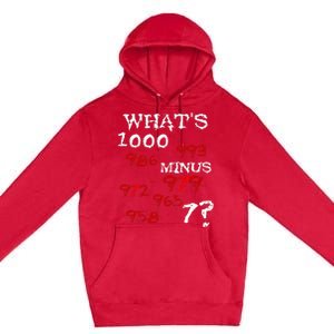 Whats 1000 Minus 7 Tokyo Anime Premium Pullover Hoodie