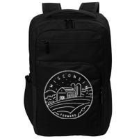 Wisconsin 1848 State Of Wisconsin Impact Tech Backpack