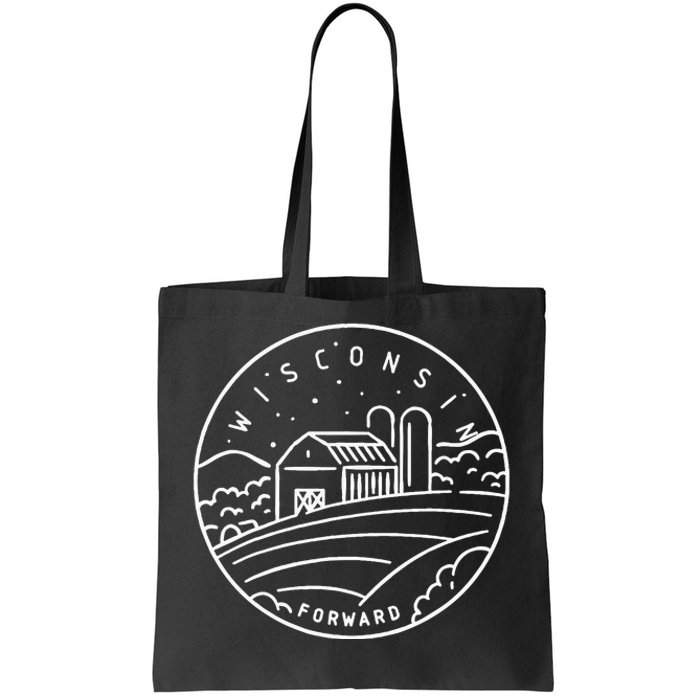 Wisconsin 1848 State Of Wisconsin Tote Bag