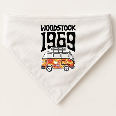 W.Oodstock 1969 Van USA-Made Doggie Bandana