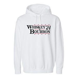 Whiskey 24 And Bourbon Garment-Dyed Fleece Hoodie