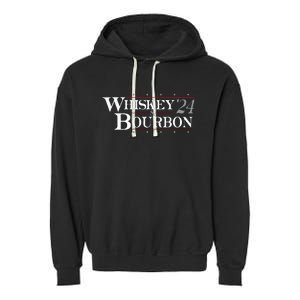 Whiskey 24 And Bourbon Garment-Dyed Fleece Hoodie