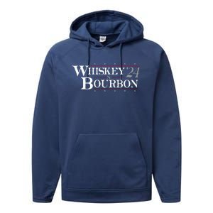 Whiskey 24 And Bourbon Performance Fleece Hoodie