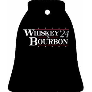 Whiskey 24 And Bourbon Ceramic Bell Ornament