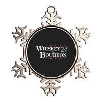 Whiskey 24 And Bourbon Metallic Star Ornament