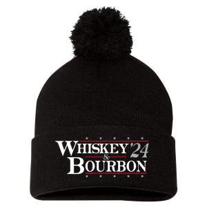 Whiskey 24 And Bourbon Pom Pom 12in Knit Beanie