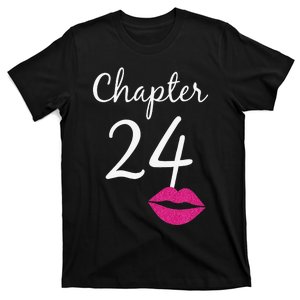 Women 24th Birthday Gift Chapter 24 Years Old 24th Bday T-Shirt