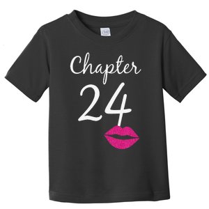 Women 24th Birthday Gift Chapter 24 Years Old 24th Bday Toddler T-Shirt