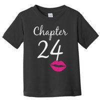 Women 24th Birthday Gift Chapter 24 Years Old 24th Bday Toddler T-Shirt