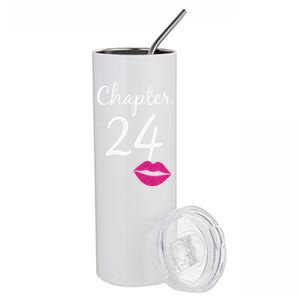 Women 24th Birthday Gift Chapter 24 Years Old 24th Bday Stainless Steel Tumbler