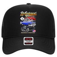 Woodward 2024 Classic Cruise Detroit To Pontiac Trio Of Cars Trucker Hat