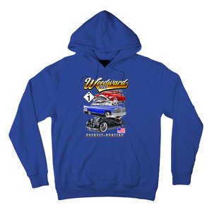 Woodward 2024 Classic Cruise Detroit To Pontiac Trio Of Cars Hoodie