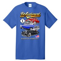 Woodward 2024 Classic Cruise Detroit To Pontiac Trio Of Cars Tall T-Shirt