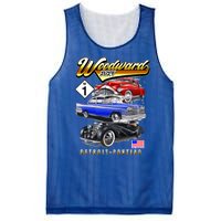 Woodward 2024 Classic Cruise Detroit To Pontiac Trio Of Cars Mesh Reversible Basketball Jersey Tank