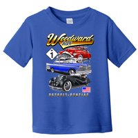 Woodward 2024 Classic Cruise Detroit To Pontiac Trio Of Cars Toddler T-Shirt