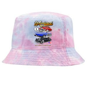 Woodward 2024 Classic Cruise Detroit To Pontiac Trio Of Cars Tie-Dyed Bucket Hat