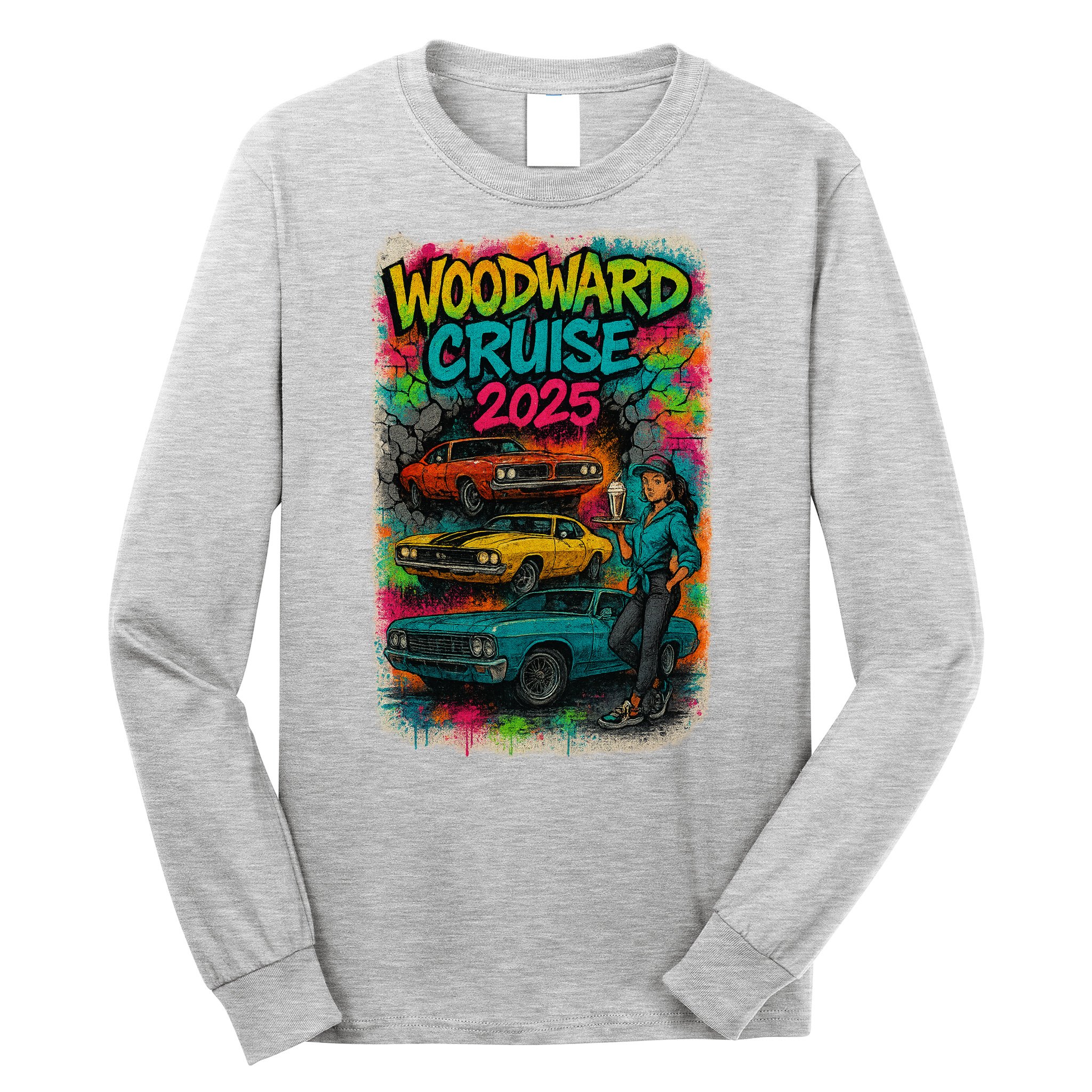Woodward 2025 Graffiti Style Long Sleeve Shirt