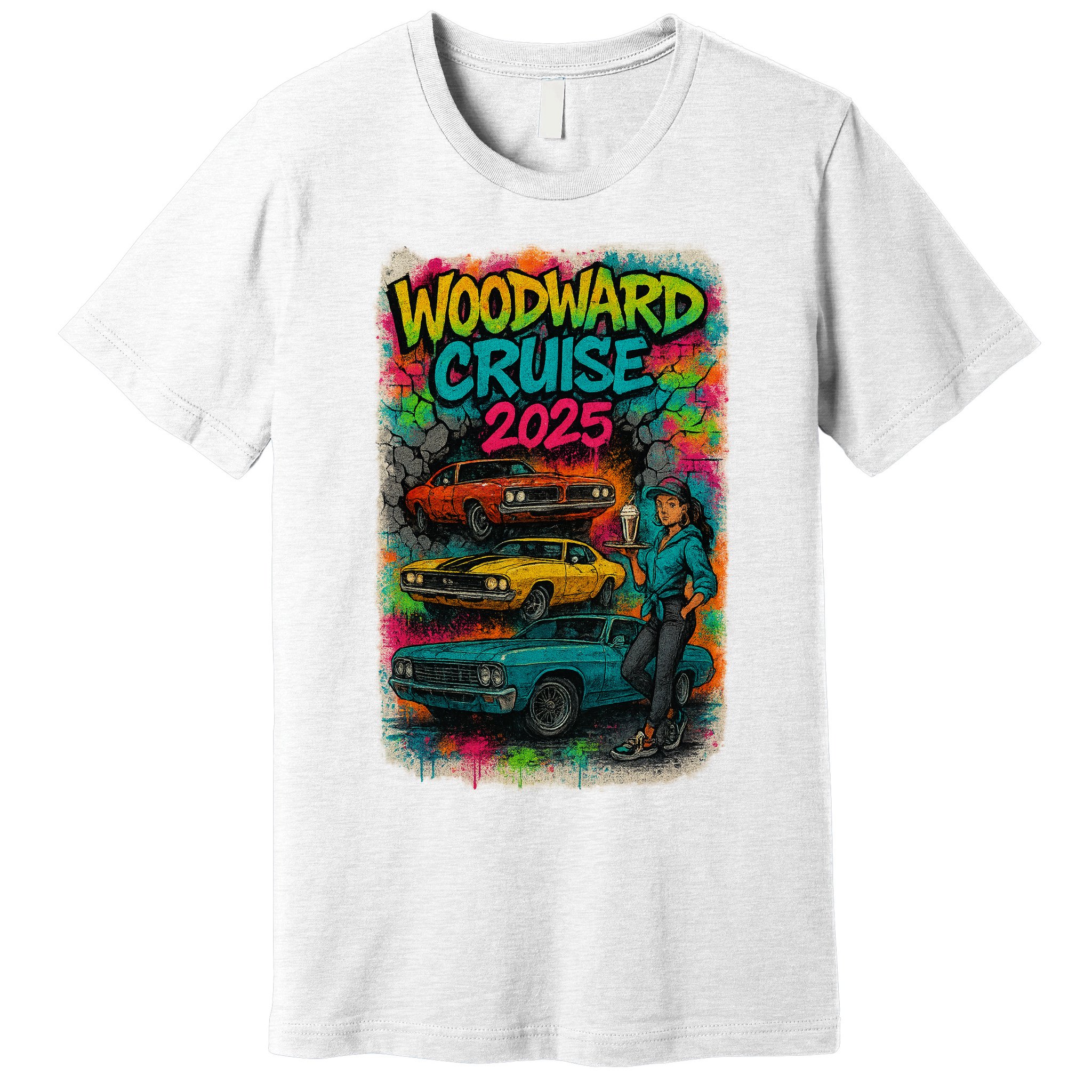 Woodward 2025 Graffiti Style Premium T-Shirt