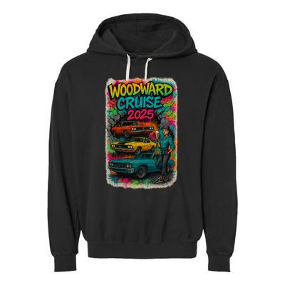 Woodward 2025 Graffiti Style Garment-Dyed Fleece Hoodie