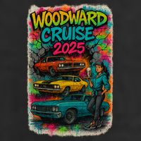 Woodward 2025 Graffiti Style 7 Panel Mesh Trucker Snapback Hat