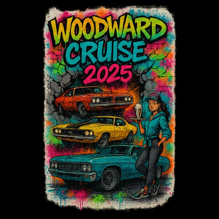 Woodward 2025 Graffiti Style Cooling Performance Crew T-Shirt