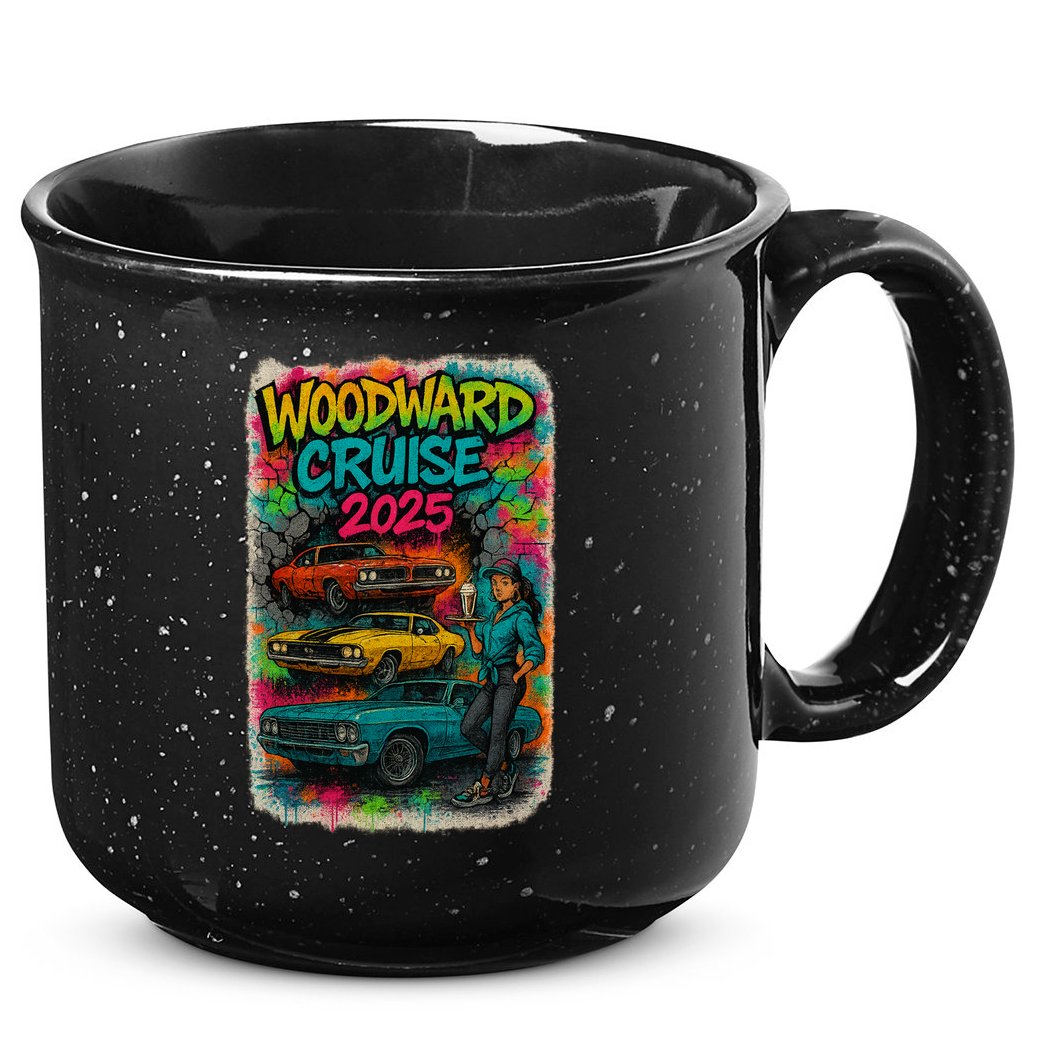 Woodward 2025 Graffiti Style 15oz Campfire Ceramic Mug
