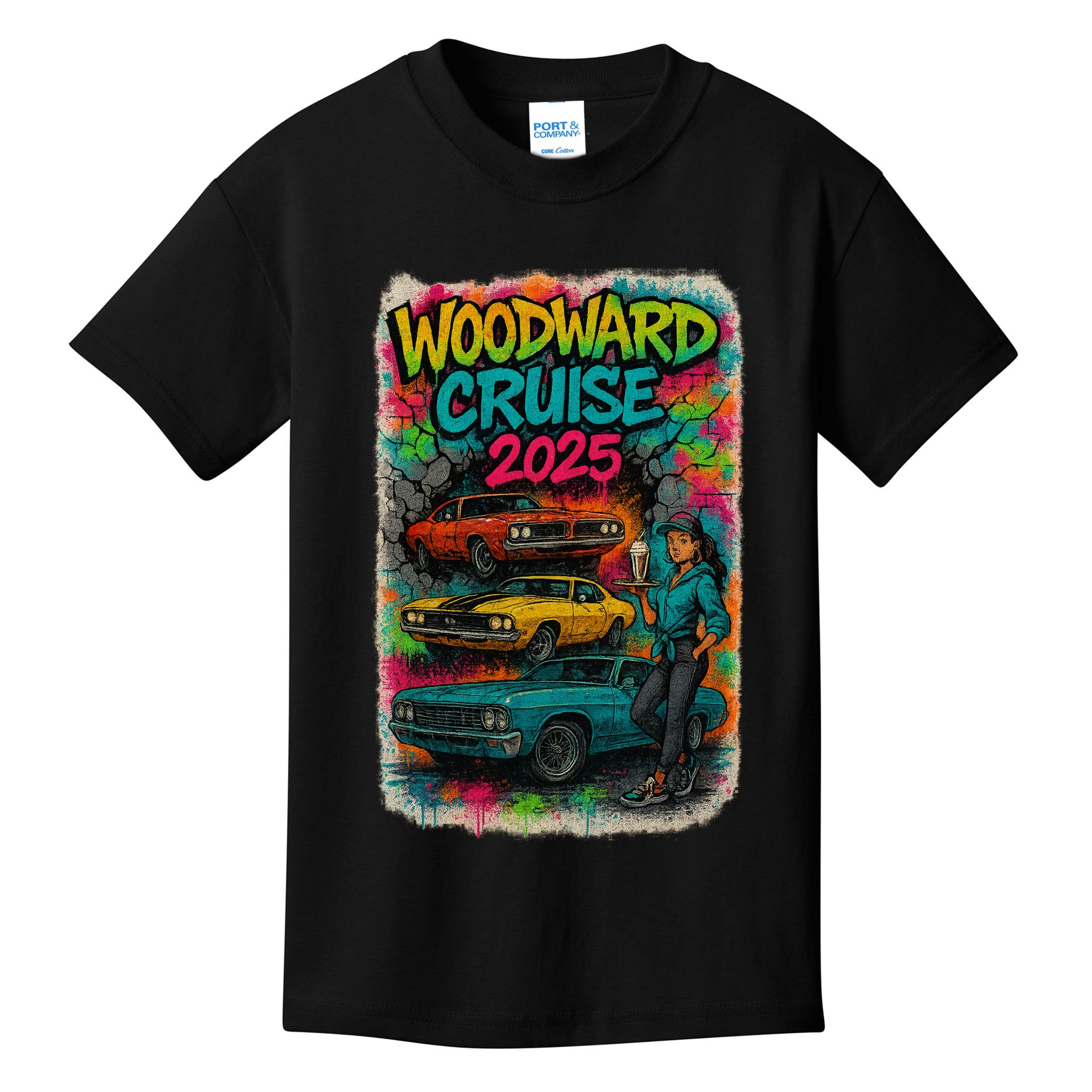 Woodward 2025 Graffiti Style Kids T-Shirt