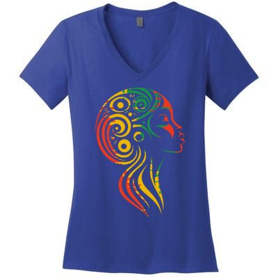 Wife 2024 Junenth 1865 Gift Women's V-Neck T-Shirt