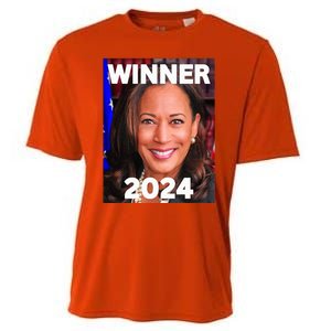 Winner 2024 Madam President Kamala Harris Finish The Job Cooling Performance Crew T-Shirt