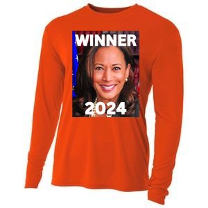 Winner 2024 Madam President Kamala Harris Finish The Job Cooling Performance Long Sleeve Crew