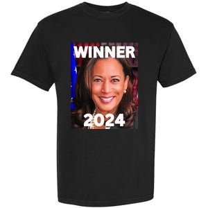 Winner 2024 Madam President Kamala Harris Finish The Job Garment-Dyed Heavyweight T-Shirt