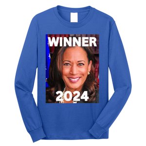 Winner 2024 Madam President Kamala Harris Finish The Job Long Sleeve Shirt