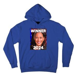 Winner 2024 Madam President Kamala Harris Finish The Job Tall Hoodie