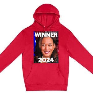 Winner 2024 Madam President Kamala Harris Finish The Job Premium Pullover Hoodie