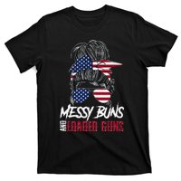 Wo 2A Messy Buns and Loaded Guns T-Shirt