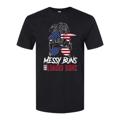 Wo 2A Messy Buns and Loaded Guns Softstyle® CVC T-Shirt