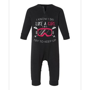 Winter 2018 Skiing Ski Sport Gift Infant Fleece One Piece