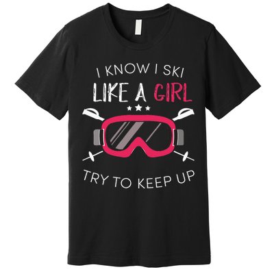 Winter 2018 Skiing Ski Sport Gift Premium T-Shirt