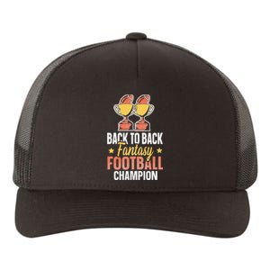 Winner 2 Times Back To Back Fantasy Football Champion Yupoong Adult 5-Panel Trucker Hat