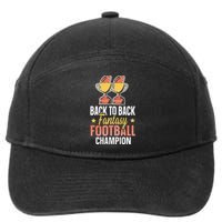 Winner 2 Times Back To Back Fantasy Football Champion 7-Panel Snapback Hat