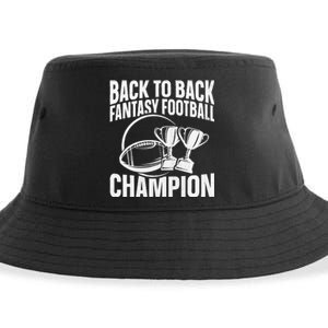 Winner 2 Times Back To Back Fantasy Football Champion Sustainable Bucket Hat