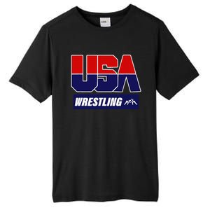 Wrestling 2024 Usa Team Tall Fusion ChromaSoft Performance T-Shirt