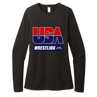 Wrestling 2024 Usa Team Womens CVC Long Sleeve Shirt