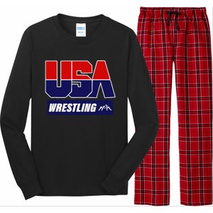 Wrestling 2024 Usa Team Long Sleeve Pajama Set