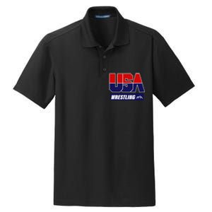 Wrestling 2024 Usa Team Dry Zone Grid Polo