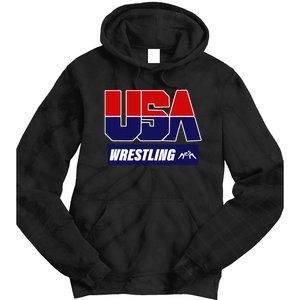 Wrestling 2024 Usa Team Tie Dye Hoodie