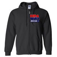 Wrestling 2024 Usa Team Full Zip Hoodie